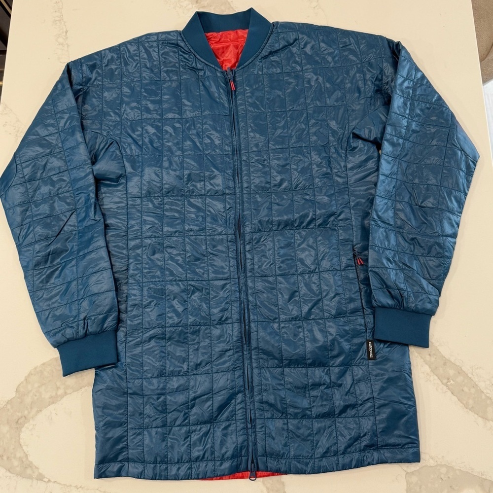 Cotopaxi NWOT Kusa Quilted Reversible Insulated Parka Jacket Men’s Medium Blue